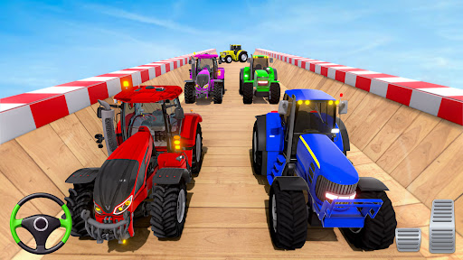 Tractor Stunt: GT Mega Ramp 3D apkmartins screenshots 1