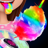 Glowing Rainbow Cotton Candy icon