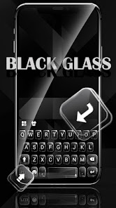 Simple Black Glass Keyboard Th  screenshots 1
