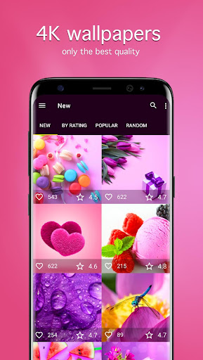 Android application Pink Wallpapers 4K screenshort