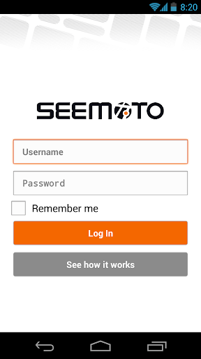 Android application Seemoto screenshort