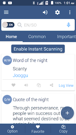 Android application English To Somali Dictionary screenshort