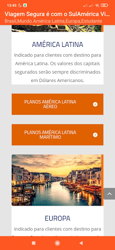 Seguro Viagem SulAmérica - Cot Screen 3