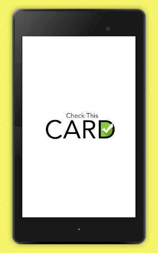 Android application Check This Card screenshort