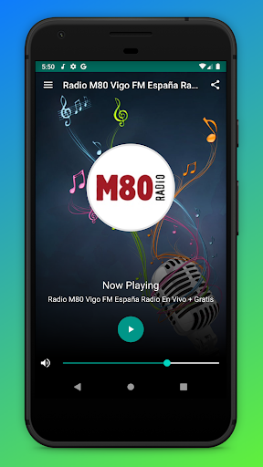 Android application M80 Radio Vigo FM App España screenshort