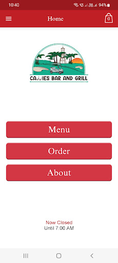 Android application Caddies Bar and Grill screenshort