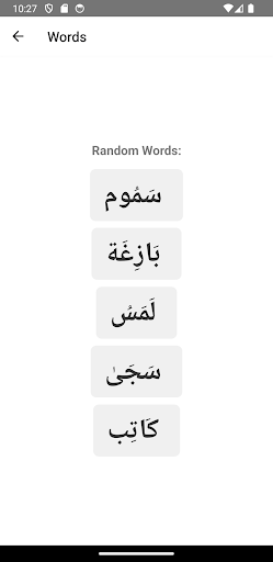 Android application Quranic Words screenshort