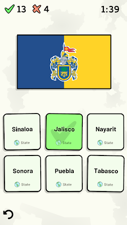 Game screenshot States of Mexico Quiz hack