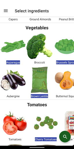 Android application Discover Meals screenshort