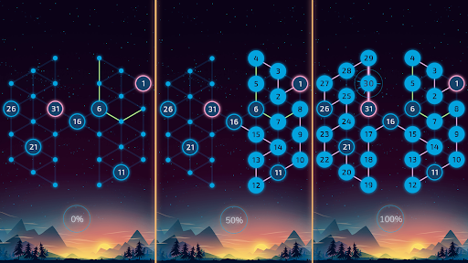 Android application Number Dots Puzzle screenshort