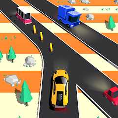 Traffic Car Run 2D : Car games MOD