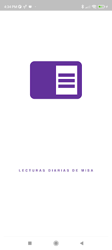 Android application Daily Spanish Mass Readings screenshort