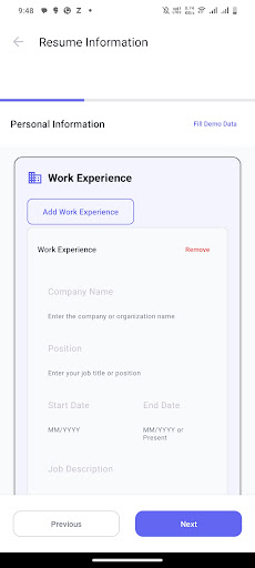 ResumeNxt ekran görüntüsü