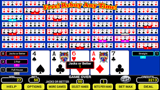 Android application Fifty Play Poker screenshort