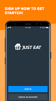 screenshot of JustEat – Courier