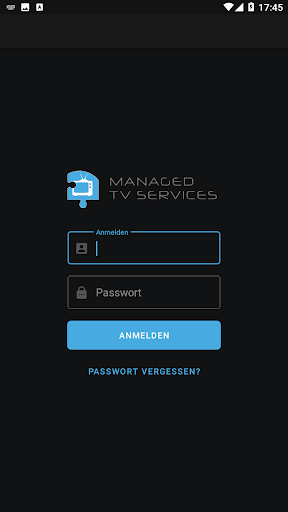 Android application Managed TV Services screenshort