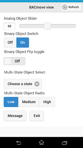 BACnet HMI HMI5 Screen 3
