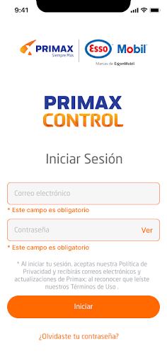 Primax Control Screen 3