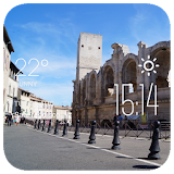 Arles weather widget/clock icon