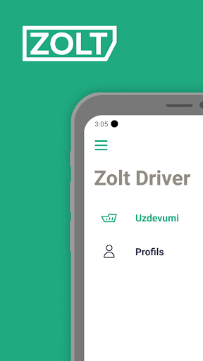 Android application Zolt Driver screenshort