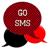 GO SMS - Houndstooth Red icon