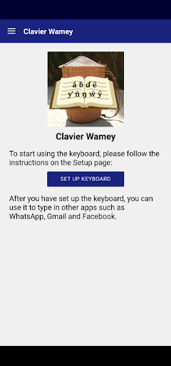Android application Keyboard for writing in Wamey screenshort