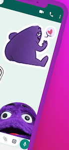 The Grimace Shake Stickers