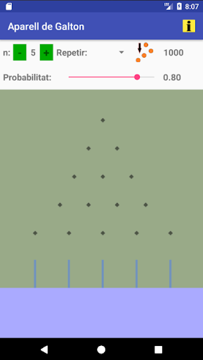 Android application Aparell de Galton screenshort