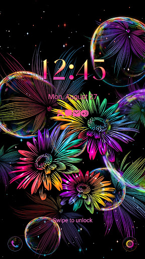 Android application Rainbow Sunflower - Wallpaper screenshort