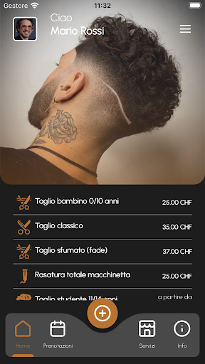 Barber Club Lugano Screen 2