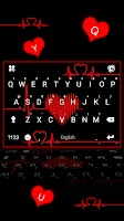 screenshot of Heartbeat Parallax Keyboard Background