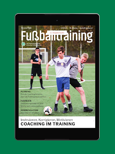 Android application Fussballtraining screenshort