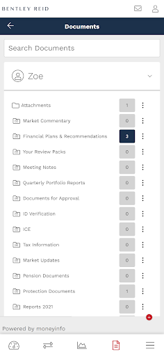 Bentley Reid Client Portal Screen 2