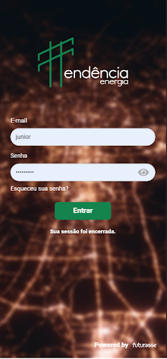 Android application Tendência Energia screenshort