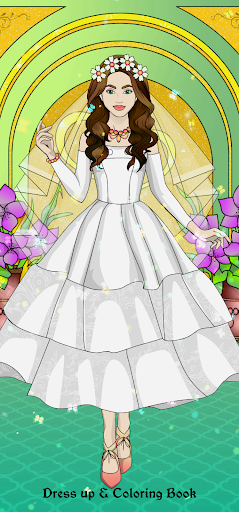Wedding Coloring Dress Up Game