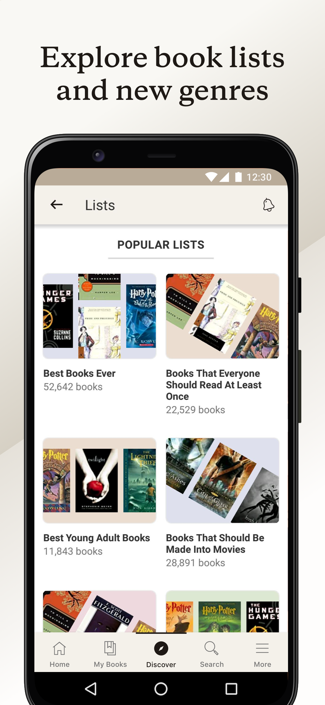 Android application Goodreads screenshort