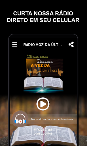 Android application Rádio Voz da Última Hora screenshort