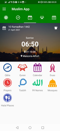 Android application Muslim Prayer Time: Azan, Al q screenshort