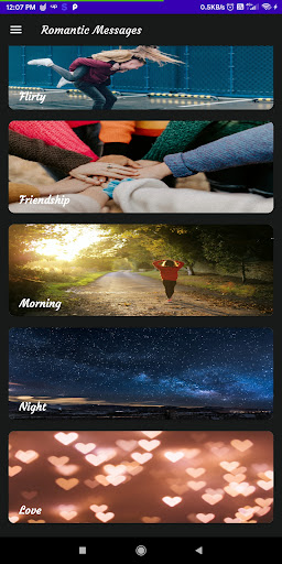 Romance Messages Screen 2