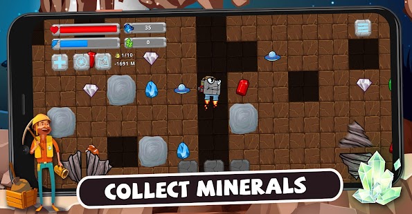 Digger Machine: find minerals Screenshot