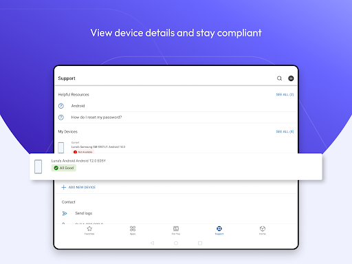 Screenshot of Intelligent Hub