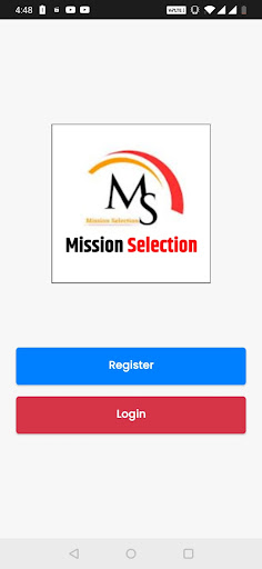 Android application Mission Selection screenshort