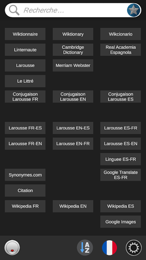 Android application Search - Multiple Dictionaries screenshort