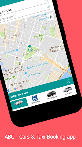 Android application ABC Car Service app to request screenshort