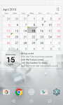 screenshot of Calendar Widget Month + Agenda