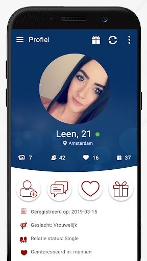 Android application Dutch Chat & Nederland Dating screenshort