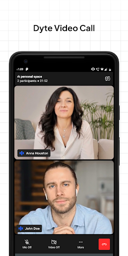 Android application Dyte Demo App screenshort