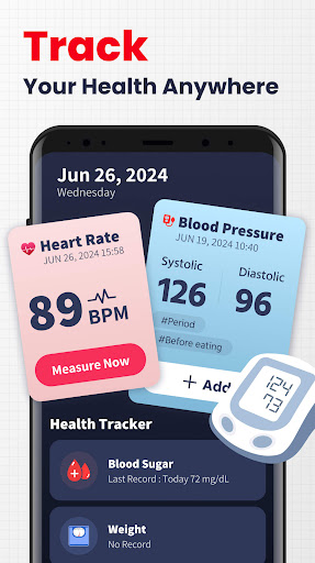 Screenshot of Heart Rate Monitor - Pulse App