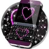 Neon Heart Keyboard Theme icon