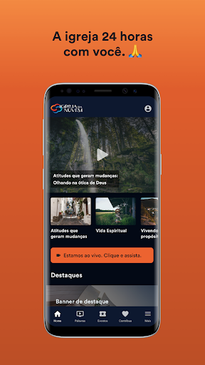 Android application Igreja da Nuvem screenshort